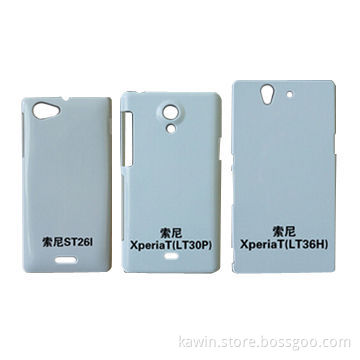 Hot sale blank PC 3D sublimation vacuum cases for Sony